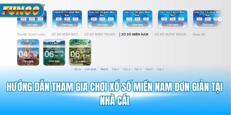 Xổ Số Miền Nam Hướng dẫn tham gia chơi xổ số miền Nam đơn giản tại nhà cái